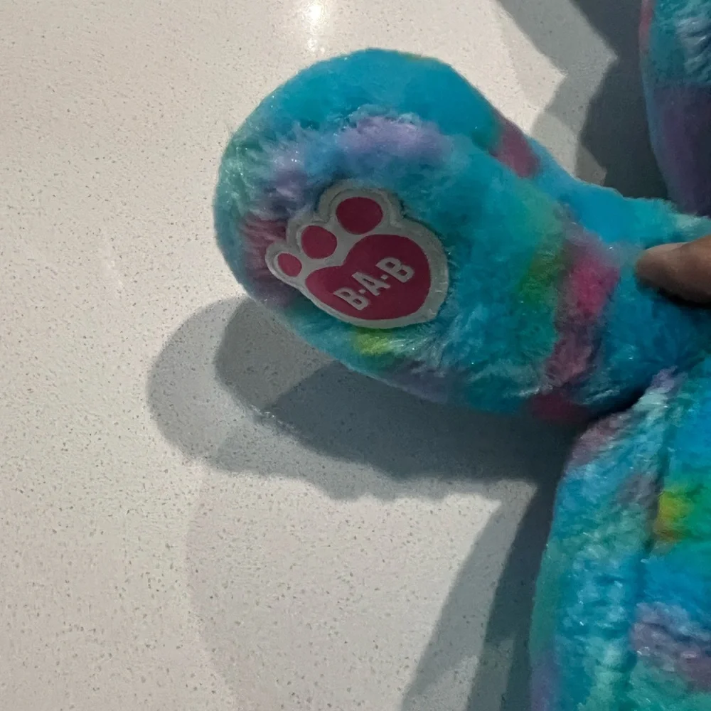 Build-A-Bear BAB Rainbow Easter Bunny‎ Plush 17”